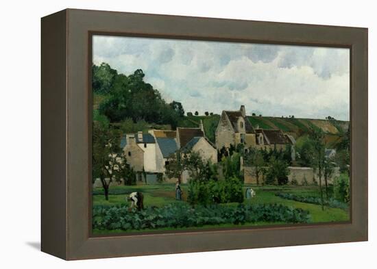 The Hermitage in Pontoise, 1867-Camille Pissarro-Framed Premier Image Canvas