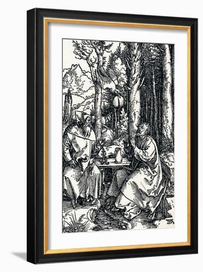 The Hermits St Anthony and St Paul, 1504-Albrecht Dürer-Framed Giclee Print