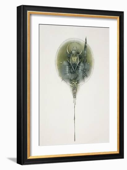 The Hero with the Sword, 1979-Wayne Anderson-Framed Giclee Print