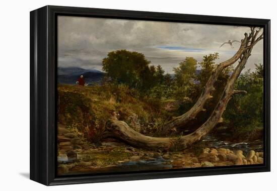 The Heron Disturbed, C.1850-Richard Redgrave-Framed Premier Image Canvas