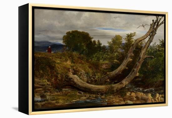 The Heron Disturbed, C.1850-Richard Redgrave-Framed Premier Image Canvas