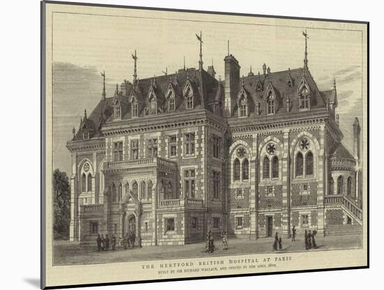 The Hertford British Hospital at Paris-null-Mounted Giclee Print