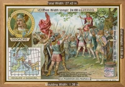 The Herulians Proclaim Their Chief Odoacer King Of Italy 476 Giclee Print Art Com