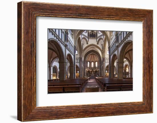 The Herz-Jesu-Kirche in Koblenz Is a Catholic Church in the Old Town of Koblenz-David Bank-Framed Photographic Print