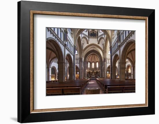 The Herz-Jesu-Kirche in Koblenz Is a Catholic Church in the Old Town of Koblenz-David Bank-Framed Photographic Print