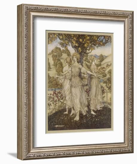 The Hesperides-Arthur Rackham-Framed Photographic Print