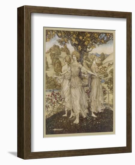 The Hesperides-Arthur Rackham-Framed Photographic Print