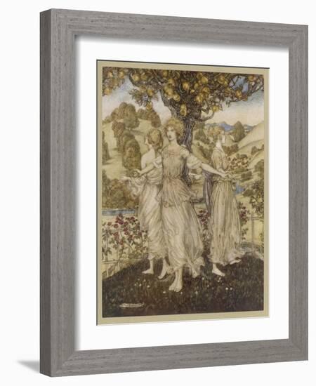 The Hesperides-Arthur Rackham-Framed Photographic Print