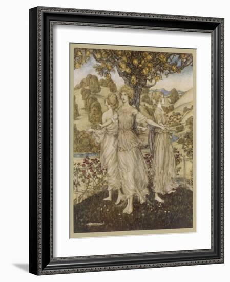 The Hesperides-Arthur Rackham-Framed Photographic Print