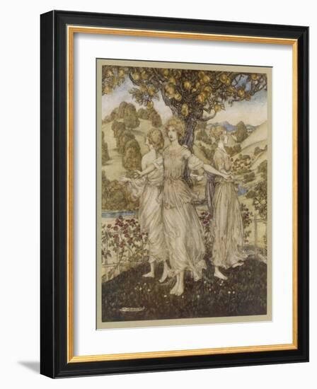 The Hesperides-Arthur Rackham-Framed Photographic Print