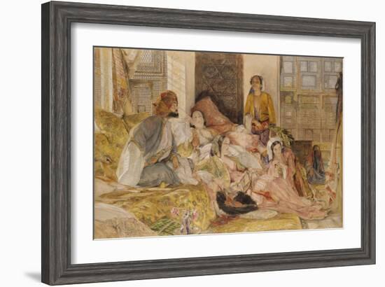 The Hhareem, Cairo, Egypt-John Frederick Lewis-Framed Giclee Print