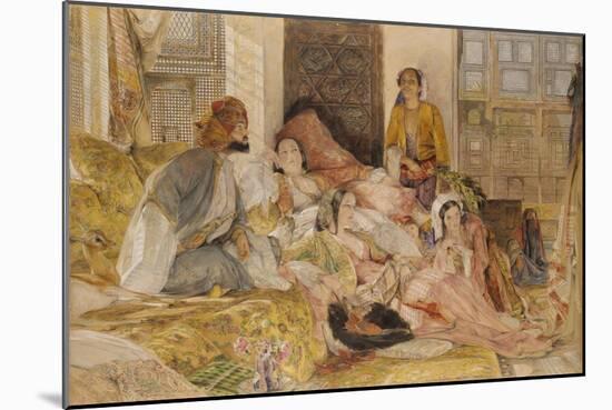 The Hhareem, Cairo, Egypt-John Frederick Lewis-Mounted Giclee Print