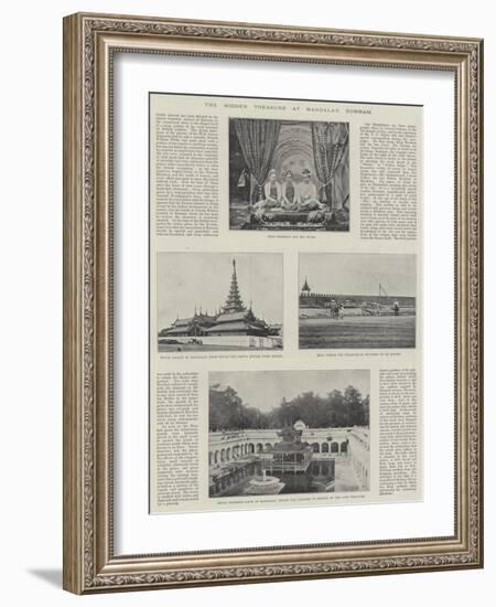 The Hidden Treasure at Mandalay, Burmah-null-Framed Giclee Print