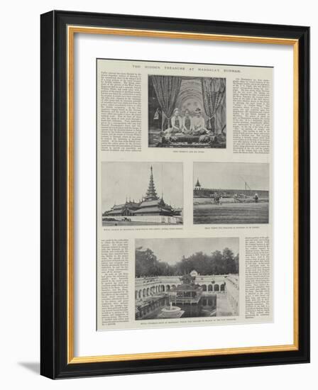 The Hidden Treasure at Mandalay, Burmah-null-Framed Giclee Print