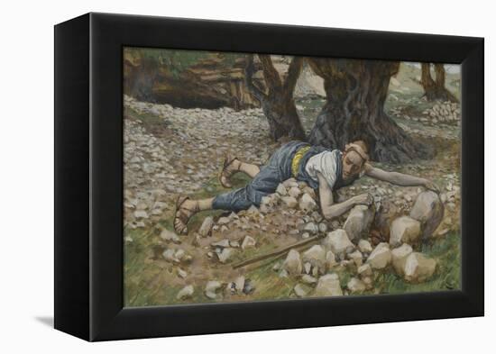 The Hidden Treasure from 'The Life of Our Lord Jesus Christ'-James Jacques Joseph Tissot-Framed Premier Image Canvas