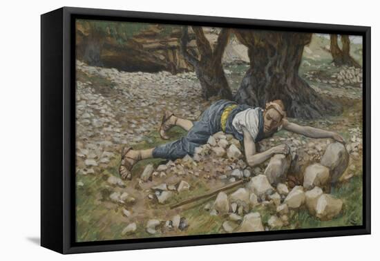 The Hidden Treasure from 'The Life of Our Lord Jesus Christ'-James Jacques Joseph Tissot-Framed Premier Image Canvas