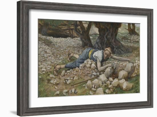 The Hidden Treasure from 'The Life of Our Lord Jesus Christ'-James Jacques Joseph Tissot-Framed Giclee Print