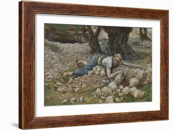 The Hidden Treasure from 'The Life of Our Lord Jesus Christ'-James Jacques Joseph Tissot-Framed Giclee Print