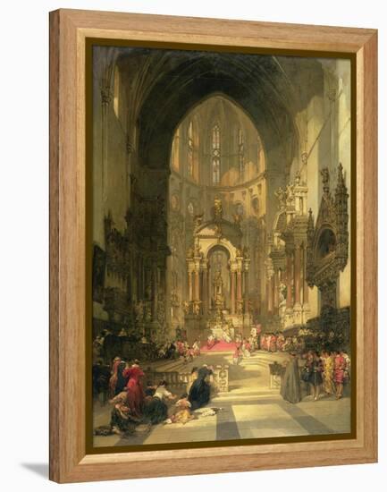 The High Altar of the Church of Ss. Giovanni E Paolo, Venice-David Roberts-Framed Premier Image Canvas