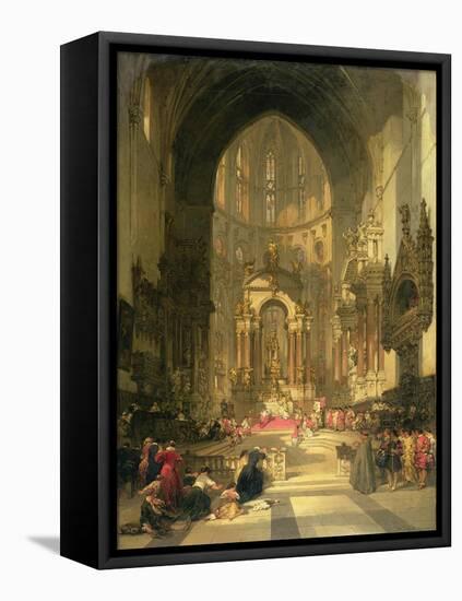 The High Altar of the Church of Ss. Giovanni E Paolo, Venice-David Roberts-Framed Premier Image Canvas