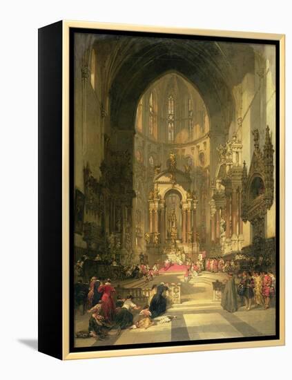 The High Altar of the Church of Ss. Giovanni E Paolo, Venice-David Roberts-Framed Premier Image Canvas