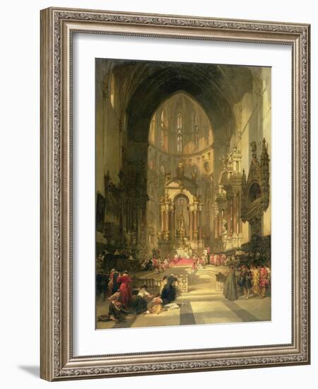 The High Altar of the Church of Ss. Giovanni E Paolo, Venice-David Roberts-Framed Giclee Print