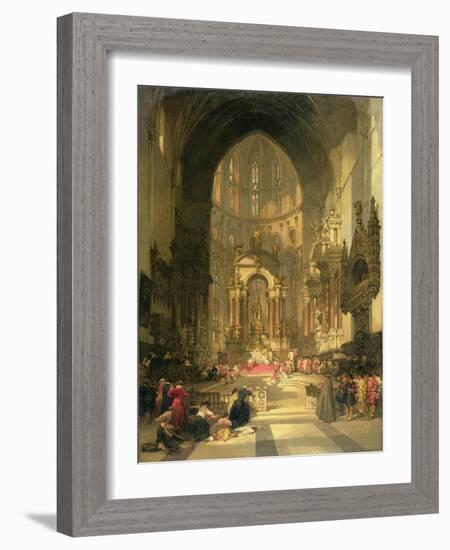 The High Altar of the Church of Ss. Giovanni E Paolo, Venice-David Roberts-Framed Giclee Print