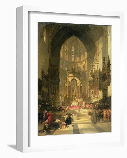 The High Altar of the Church of Ss. Giovanni E Paolo, Venice-David Roberts-Framed Giclee Print