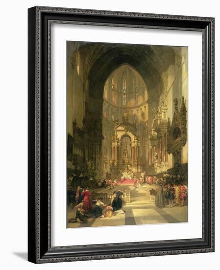 The High Altar of the Church of Ss. Giovanni E Paolo, Venice-David Roberts-Framed Giclee Print