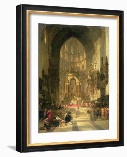 The High Altar of the Church of Ss. Giovanni E Paolo, Venice-David Roberts-Framed Giclee Print