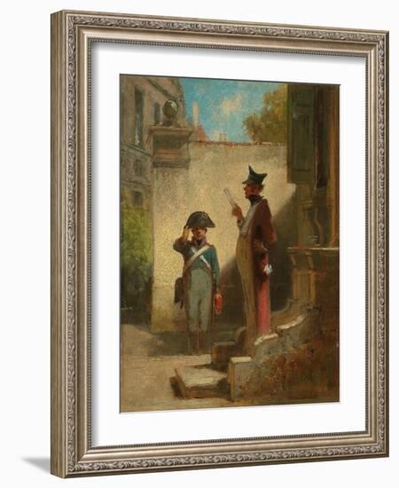 The High-Commander (Der Platzkommandant), 1848-50-Carl Spitzweg-Framed Giclee Print