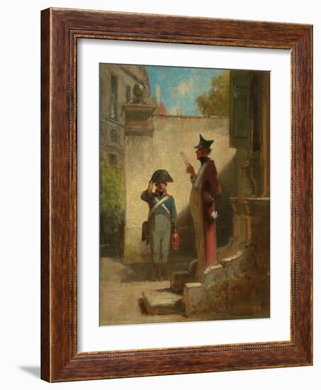 The High-Commander (Der Platzkommandant), 1848-50-Carl Spitzweg-Framed Giclee Print