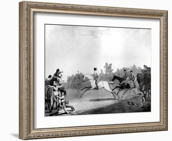 The High Mettled Racer, 1789-Thomas Rowlandson-Framed Giclee Print