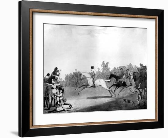 The High Mettled Racer, 1789-Thomas Rowlandson-Framed Giclee Print