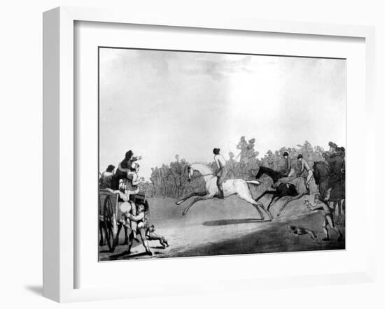 The High Mettled Racer, 1789-Thomas Rowlandson-Framed Giclee Print