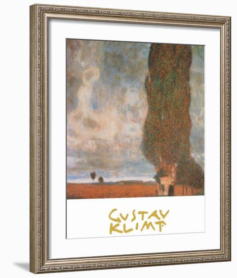 The High Poplar-Gustav Klimt-Framed Art Print