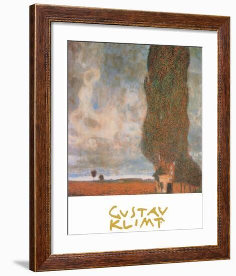 The High Poplar-Gustav Klimt-Framed Art Print