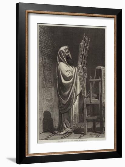 The High Priest at Nablus Reading the Pentateuch-Carl Haag-Framed Giclee Print