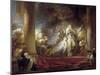 The High Priest Coresus Sacrificing Himself to Save Callirhoe-Jean-Honoré Fragonard-Mounted Giclee Print