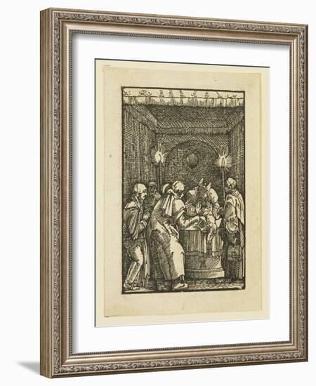 The High Priest Refusing the Offering of Joachim-Albrecht Altdorfer-Framed Giclee Print