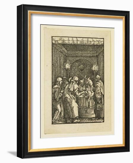 The High Priest Refusing the Offering of Joachim-Albrecht Altdorfer-Framed Giclee Print