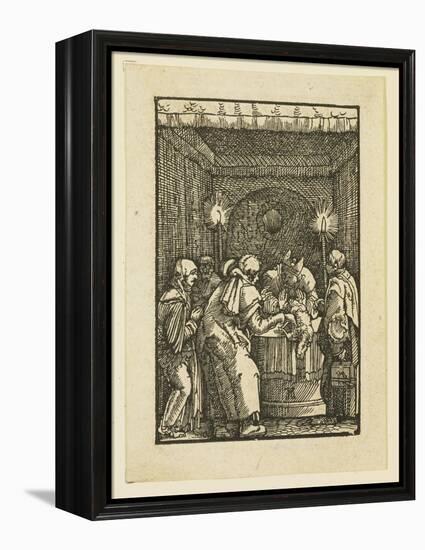 The High Priest Refusing the Offering of Joachim-Albrecht Altdorfer-Framed Premier Image Canvas