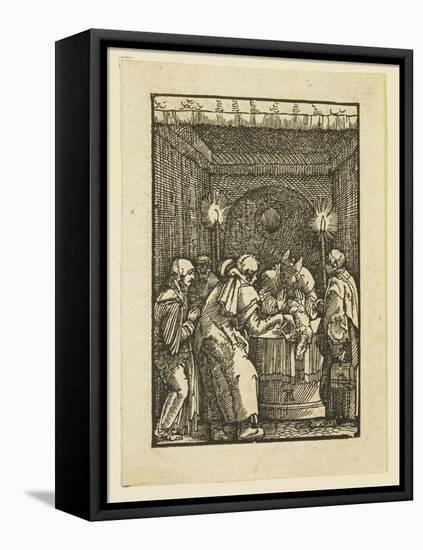 The High Priest Refusing the Offering of Joachim-Albrecht Altdorfer-Framed Premier Image Canvas