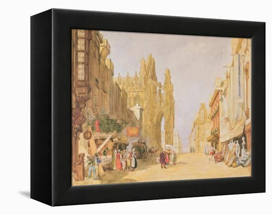 The High Street at Alencon-John Sell Cotman-Framed Premier Image Canvas