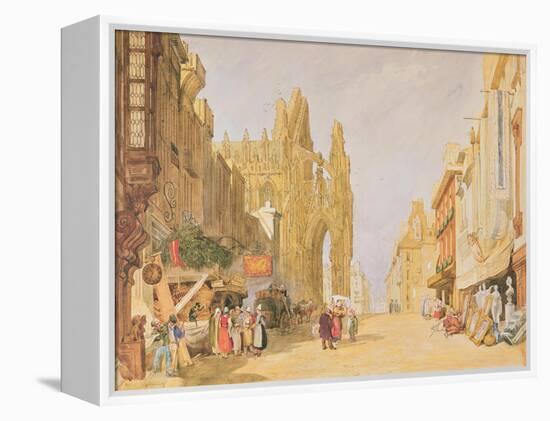 The High Street at Alencon-John Sell Cotman-Framed Premier Image Canvas