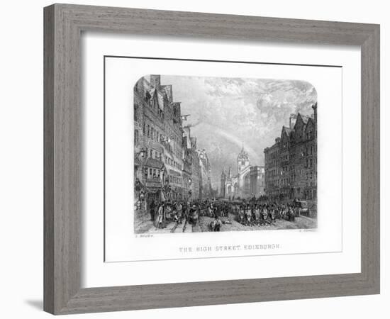 The High Street, Edinburgh, 1870-W Forrest-Framed Giclee Print