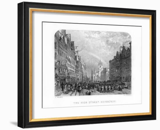 The High Street, Edinburgh, 1870-W Forrest-Framed Giclee Print