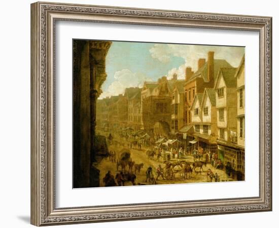 The High Street, Exeter, 1797-John White Abbott-Framed Giclee Print