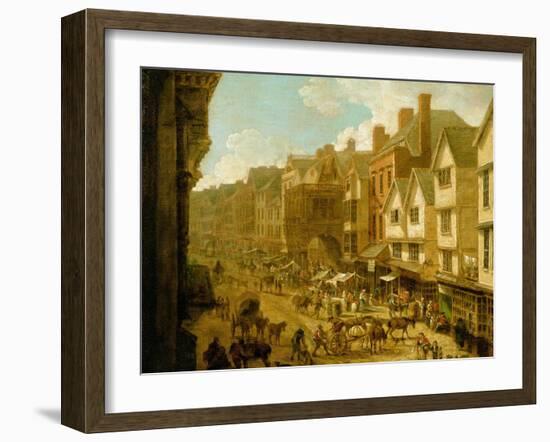 The High Street, Exeter, 1797-John White Abbott-Framed Giclee Print