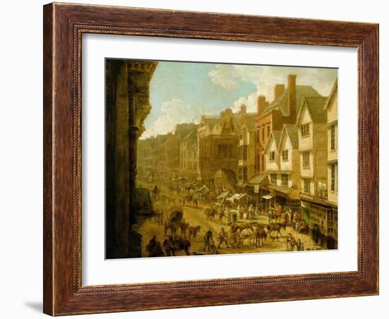 The High Street, Exeter, 1797-John White Abbott-Framed Giclee Print